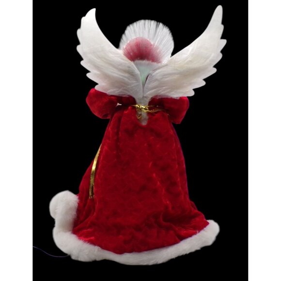 Bradford Fiber Optic Angel 14" Tree Top Tablepiece Continuous Changing Colors - Picture 3 of 11